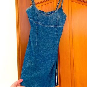 Express denim athletic mini dress size 5-6 junior